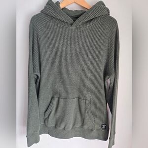 ROOTS Green Hooded Cotton Blend Sweater